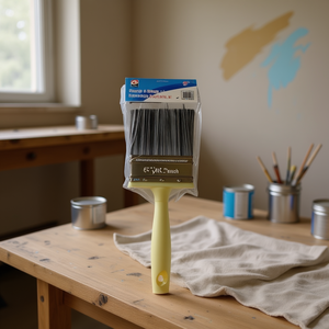 MNJ Paint Brush 6 Inch Plastic Handle Heavy Duty Painting Tool - Product Image 3