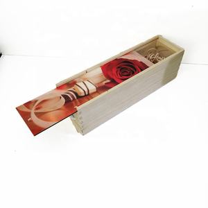 MDF ช่องว่างของขวัญระเหิดกล่อง<span class=keywords><strong>ไวน์</strong></span>ไม้ฮาร์ดบอร์ดบรรจุภัณฑ์เก็บไวน์กล่องไม้ - Product Image 2