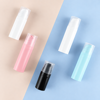 Flacon pompe airless sous vide en plastique PP rechargeable pour voyage, 5ml, 10ml, 15ml, 30ml, pour emballage cosmétique, parfum et soins de la peau