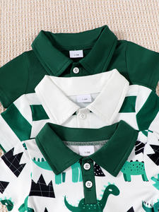 Groothandel Custom Ademende Katoenen Gebreide Pyjama Voor <span class=keywords><strong>Baby</strong></span> Jongens Casual Korte Mouw Nachtkleding Zomer Odm <span class=keywords><strong>Baby</strong></span> Kleding - Product Image 3