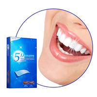 Blanqueador de dientes sensibles, sin peróxido, tiras blancas seguras para esmalte, tiras blanqueadoras de dientes, Etiqueta Privada, blanqueamiento de dientes instantáneo