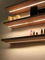 Lampu LED SMD 2835 120 LED Lebar 8MM DC 12/24V 10.5W/M Lampu Strip LED Satu Warna Putih Hangat/Netral/Dingin Peredupan Cahaya
