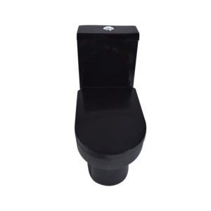 Kit de cerámica más vendido, juego de inodoro y <span class=keywords><strong>fregadero</strong></span> alargado para adultos, inodoro de una pieza de lavado de baño negro combinado para el mercado americano - Product Image 5