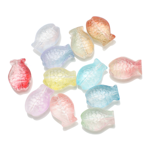 Zhubi <span class=keywords><strong>ล</strong></span>ูกปัดแก้วทรงปลา10X14MM ไล่ระดับสีสุดสร้างสรรค์คริสตัลใส<span class=keywords><strong>ล</strong></span>ูกปัดจี้รูป<span class=keywords><strong>ปลา</strong></span>คาร์พสำหรับทำเครื่องประดับ - Product Image 6