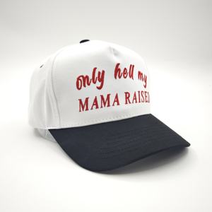 Casquette de baseball bicolore personnalisée de haute qualité, style 5 panneaux en forme de A, en coton, avec logo brodé en relief 3D, base bicolore - Product Image 5