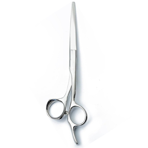 Tijeras de corte de pelo personalizadas con cuchillas afiladas de acero y metal, diseño curvo, tijeras de peluquero de corte de pelo de peluquería de 6" - Product Image 6