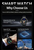 Montre connectée à écran rond BW17 avec carte SIM, caméra HD et longue autonomie de la batterie - Logo personnalisé disponible
