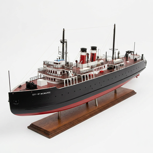 SS CITY of MILWAUKEEK VOITURE FERRY-BATEAU D'ARTISANAT EN BOIS - Product Image 1