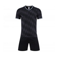 Maillots de football personnalisés 25-26, ensemble de survêtements athlétiques à manches courtes pour hommes, 100 % coton, imprimés par transfert thermique