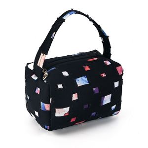 Wholesale Custom Fashionable Eco Cosmetic <b>Make</b> <b>up</b> Storage Personality Patchwork Denim Shopping <b>Pouch</b> Bags with Zipper and Handle - Product Image 2