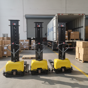 Chariot élévateur semi-automatique portatif de 0,5 tonne, 0,7 tonne, 1 tonne, 500 kg, 700 kg, chariot élévateur à palettes auto-chargeur, semi-élévateur - Product Image 2