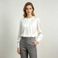 Chemise en soie pure à 100 % pour femmes, certifiée GRS, emballage personnalisé à marque privée, fournisseur éco-responsable, vente en gros