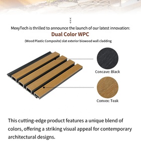 Chống cháy co-đùn tường ốp siding bên ngoài Gỗ nhựa composite slat rãnh <span class=keywords><strong>WPC</strong></span> <span class=keywords><strong>Panel</strong></span> tường - Product Image 3