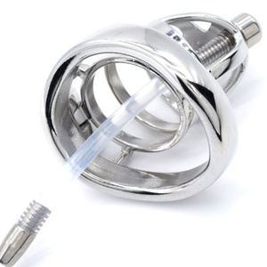 Dispositivo de Castidad de Acero Inoxidable FRRK, Juguetes Sexuales, Accesorios Resistentes, Jaula para Pene, Candado para Pene, Juego SM para Hombres - Product Image 2