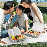 Boîte à bento écologique en acier inoxydable AOHEA pour enfants, sans BPA, 2 compartiments, boîte à déjeuner pour tout-petits, boîte à déjeuner en métal