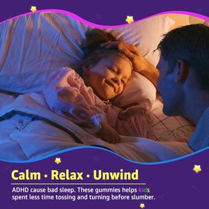 Gummies de sommeil bio véganes à marque privée OEM/ODM pour enfants, sans sucre, pour un sommeil profond et réparateur, avec mélatonine - Product Image 3