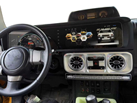 Dual-Screen 24,6 Zoll Android Auto Autoradio + Digitales Kombiinstrument für Toyota Land Cruiser FJ 2007-2017 Carplay Auto