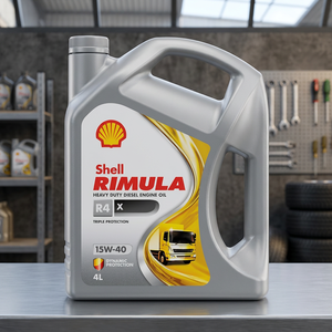 Huile moteur diesel professionnelle pour l'entretien des flottes automobiles Rimula R4X 15W-40 4L, haute performance, fabriquée en Chine - Product Image 3