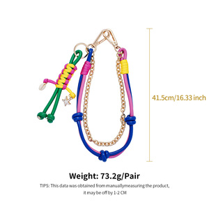 Bolso de Mano de Alta Calidad, Nuevo, Duradero y Ecológico, Hecho a Mano con Cadena de Cuerda Tejida de Aleación Metálica, Decoración de la Serie Sun Miu, Estilo Femenino - Product Image 6