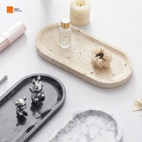 BSCI certifié personnalisé travertin Beige ovale serviette de bain pour hôtel salle de bain multifonctionnel pierre naturelle écologique ALEO