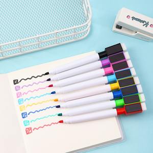 Fabricante Rotulador de pizarra blanca no tóxico Marcador de pizarra blanca de borrado en seco magnético para proveedor de oficina escolar - Product Image 1