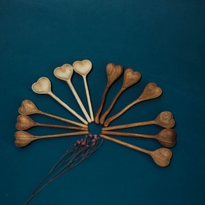 <b>WOODEN</b> <b>HEART</b> SPOON CUSTOMIZED SPOON <b>HEART</b> MODELS in BULK QUANTITY NEW DESIGN FROM BLUE LOTUS FARM - Product Image 2