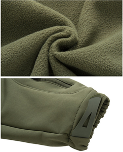 Chaqueta de Combate HBWJ01 Impermeable y Cortavientos con Múltiples Bolsillos, Forro Polar Interior, Color Verde Caqui Desierto - Product Image 4