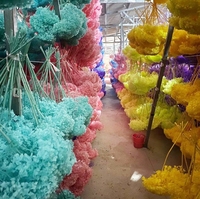 Bunga Hydrangea Daun Besar Awet 20 cm Grosir, Bunga Hydrangea Kering untuk Dekorasi Pernikahan, Bunga Hydrangea Biru