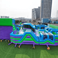 El parque temático inflable más grande, equipo de parque de diversión inflable, atrae a jóvenes y niños