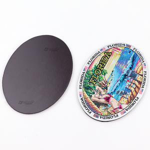 Aimant de réfrigérateur en aluminium personnalisé en gros, souvenirs de la plage touristique de Miami en Floride - Product Image 3