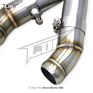Tuyau en X pour <span class=keywords><strong>Aston</strong></span> <span class=keywords><strong>Martin</strong></span> DB9 Vantage Zagato Rapide 6.0 V12 – Système d'échappement de performance pour <span class=keywords><strong>moto</strong></span>, tube avant - Product Image 4
