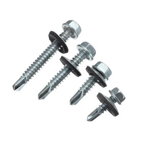Certified Precision Zinc Plated Carbon <b>Steel</b> Hex Head <b>Self</b> <b>Drilling</b> <b>Screws</b> REACH Compliant <b>for</b> Machinery Assembly Systems - Product Image 1