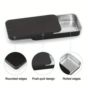 Makeup in Sliding <strong>Tins</strong> Sliding Mint <strong>Tin</strong> Box Custom Printed Metal Sliding <strong>Rectangular</strong> <strong>Tin</strong> Cosmetic - Product Image 6