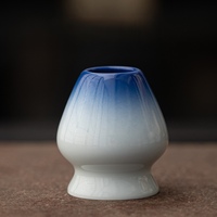 Ensemble Matcha Écologique en Porcelaine d'Origine Fujian, Nouveau Design Japandi Westgreen, Bol à Bec en Céramique Glacée au Four, Outils Chasen en Bambou, 4 Pièces