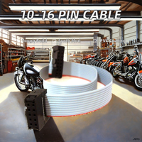 Câble d'alimentation Eurorack 10-16 broches IDC, câble ruban PVC, câbles modulaires pour synthétiseur, pour moto, électronique automobile - 25 cm, cuivre