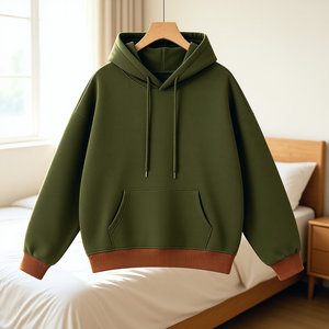 เสื้อฮู้ดดี้ผู้ชายทรงโอเวอร์ไซส์ ผ้าเฟรนช์เทอร์รี่โพลีเอสเตอร์ 100% คุณภาพสูง ปี 2026 น้ำหนัก 160 กรัม สำหรับฤดูหนาว ให้ความอบอุ่น สวมใส่สบาย พิมพ์ลายแมงมุม 3 มิติ แบบพัฟ แขนยาว - Product Image 1