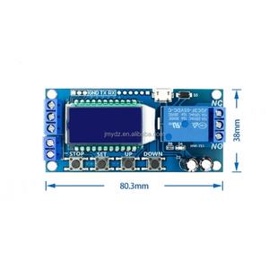 Módulo de Relé de Retardo de Tiempo con Pantalla LCD Digital Micro USB, Control de 5VDC, Interruptor Temporizador Multifunción, Disparador de Ciclo - Product Image 2