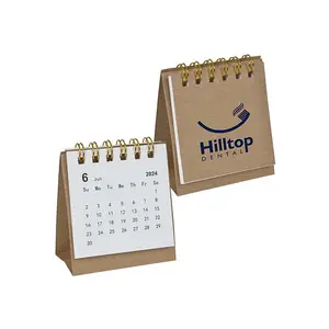 Desk Calendar 2024 Unprinted Wind Kraft Paper Desk Calendars