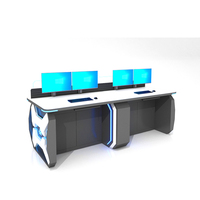 Table ergonomique Kehua Fuwei Console centrale de sécurité Mobilier de salle de contrôle industriel Console de salle de surveillance