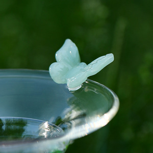 Oogishido Glass <b>Tea</b> Infuser With Flower Design 100Ml For Kung Fu <b>Tea</b> <b>Set</b> - Product Image 3