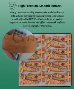 높은 정밀도 A1 A2 색깔 LCD DLP 인쇄 기계를 위한 치과 크라운 수지 3D 인쇄 수지 405nm