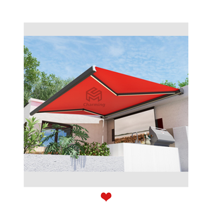 Cadre en aluminium Boîte complète Auvent Cassette de <span class=keywords><strong>protection</strong></span> solaire extensible avec <span class=keywords><strong>toile</strong></span> acrylique enduite pour une meilleure couverture extérieure - Product Image 3