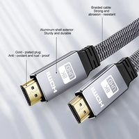 Haute vitesse 8K plat PVC A338 pour câble cuivre HDMI 48Gbps moniteur TV projecteur données vidéo pour ensemble de câbles HDMI pour boîtier supérieur et DVD