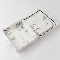 Boîtier de distribution de fibre optique 16 cœurs FTTH, boîtier terminal fibre optique haute résistance en ABS PC étanche pour poteau/mur
