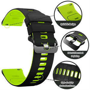 <span class=keywords><strong>Correas</strong></span> de Reloj de Silicona de Liberación Rápida de 20 mm y 22 mm, Correa de Repuesto Deportiva de Goma Suave para Hombre y Mujer con Hebilla de Metal - Product Image 2
