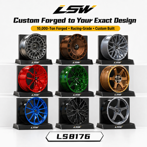 LS8176 5x120 5x112 18 19 20 นิ้ว ล้อฟอร์จขายส่ง สีเทาเมทัลลิก ขอบขัดเงา สำหรับ BMW Jaguar - Product Image 6