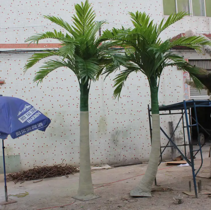 Bán Buôn Ngoài Trời Nhân Tạo Nhựa Dừa Cây Cọ Sợi Thủy Tinh Uv Proof Nhân Tạo Dữ Liệu Lớn Plam Cây Cho Sự Kiện Vườn