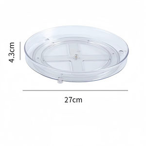 Organizzatori Girevoli Vassoio Lazy Susan Porta Spezie per Armadietto da Cucina, Frigorifero, Bagno, Organizzazione Trucchi per Mobiletto da Toeletta - Product Image 5