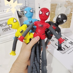 Flexible Spidermans niños descompresión deformación distorsionada muñeca Fidget iluminar sensorial ventosa Spidermans Juguetes - Product Image 6