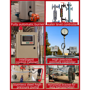 LHG Small Vertical 500 700 1000 1500 Kg Natural Gas Lpg Oil Diesel Fired <strong>Steam</strong> Boiler <strong>Steam</strong> <strong>generator</strong> - Product Image 5